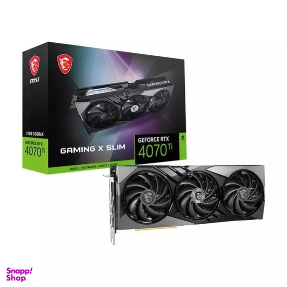 کارت گرافیک ام اس آی مدل GeForce RTX 4070 GAMING X SLIM 12G GDDR6X ظرفیت 12 گیگابایت