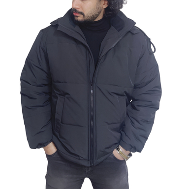 کاپشن مردانه مدل ضد آب کد 131 رنگ مشکی