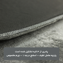 پادری شاران هوم مدل 3 لایه اسفنج دار طرح مخمل سایز 40×65 سانتی متر