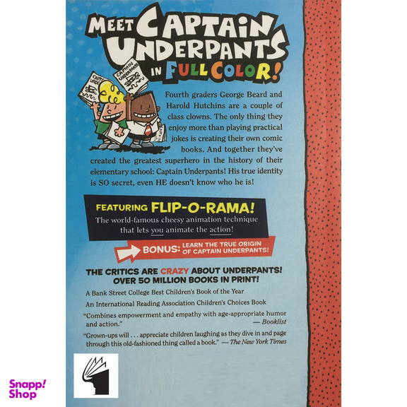 کتاب 1 Captain Underpants اثر Dav Pilkey انتشارات معیار علم
