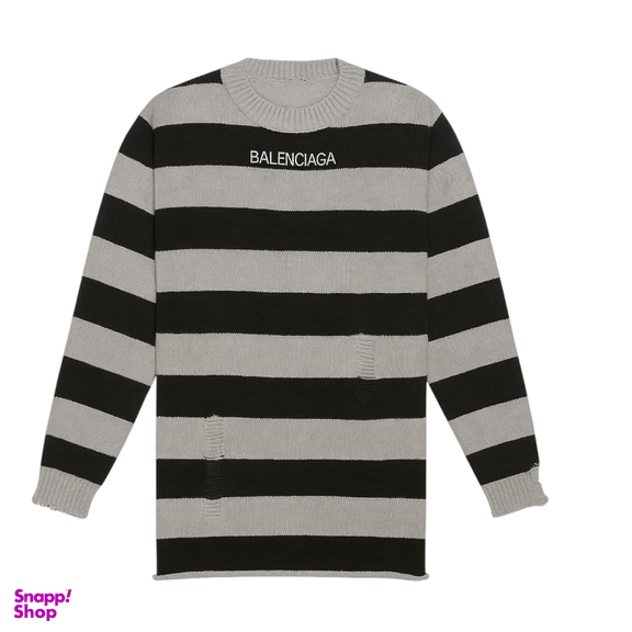 ژاکت زنانه طرح بالنسیاگا کد 05 balenciaga رنگ طوسی مشکی