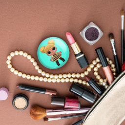 آینه جیبی خندالو طرح عروسک ال او ال LOL مدل تاشو کد 27871