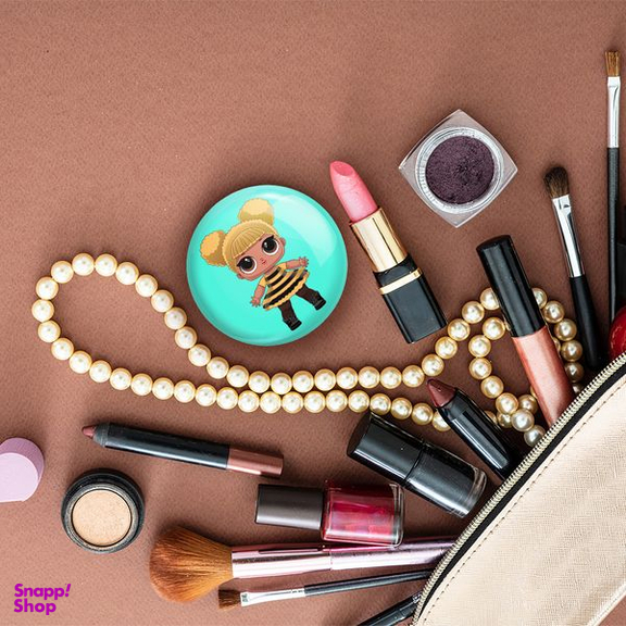 آینه جیبی خندالو طرح عروسک ال او ال LOL مدل تاشو کد 27871