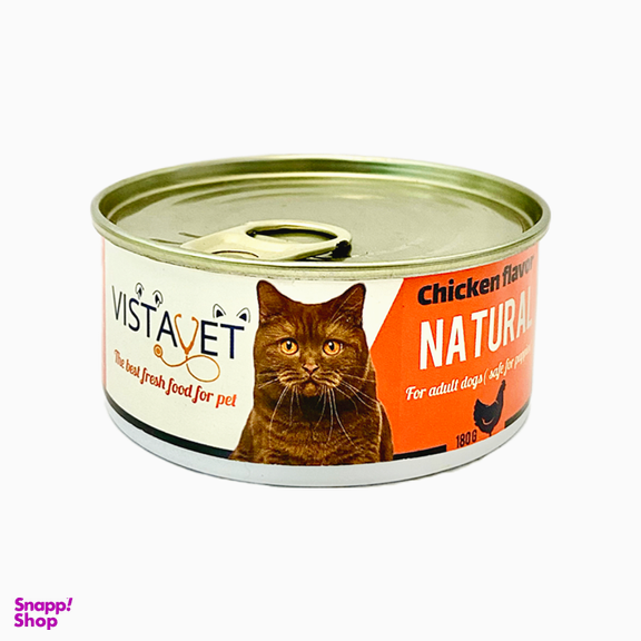 کنسرو نچرال گربه ویستاوت طعم مرغ وزن 180 گرم