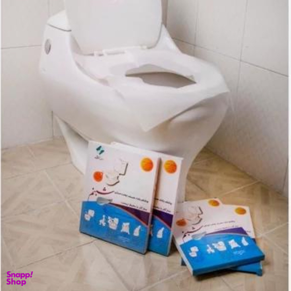 روکش یکبار مصرف توالت فرنگی شبنم مجموعه 50 بسته 20 عددی