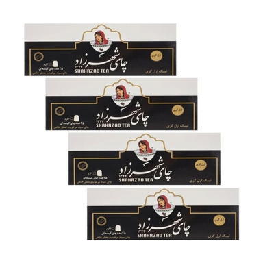 چای کیسه ای شهرزاد ارل گری بسته ۴ عددی