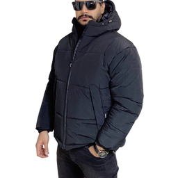 کاپشن مردانه مدل باکسی کد 2 رنگ مشکی