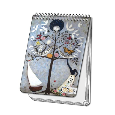 دفترچه یادداشت سیمی 80 برگ دارکوب مدل درختی کد 137/8