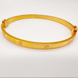 بنگل طلا 18 عیار زنانه مدل کارتیه لاو کد 04