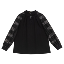 بلوز زنانه برنس مدل آرامش رنگ مشکی