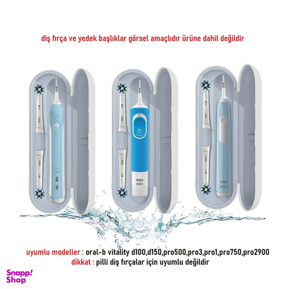 قاب مسافرتی مسواک برقی اورال بی مدل Wober طرح پترن گرافیکی کد 3