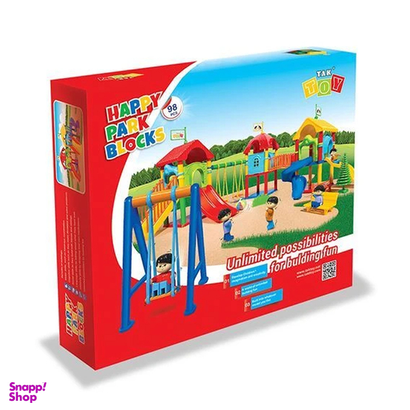 اسباب بازی پارک 98 پازل پارک شادی 98 قطعه TAK TOY HAPPY PARK BLOCKS 1077