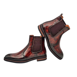 بوت مردانه چرم ریباری مدل X1 رنگ قهوه ای عسلی