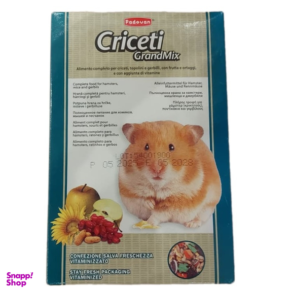 غذای آجیلی همستر پادوان مدل Criceti Grandmix کد 4143 وزن 400 گرم