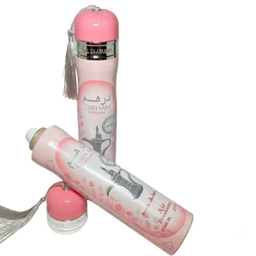 اسپری خوشبو کننده هوا ارض الزعفران مدل Pink Derham حجم 300 میلی لیتر