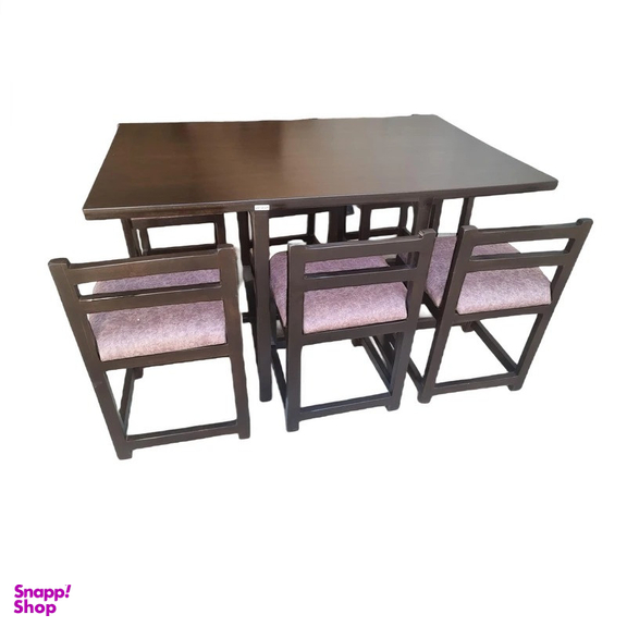 میز و صندلی ناهارخوری شش نفره گالری والریان مدل Kamja-2206