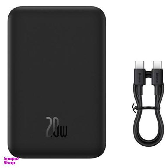 پاوربانک مغناطیسی 20 وات بیسوس مدل PPCXM20 ظرفیت 20000 میلی آمپر ساعت