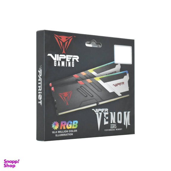 رم DDR5 دو کاناله 6000 مگاهرتز پتریوت مدل وایپر ونوم ظرفیت 32 گیگابایت