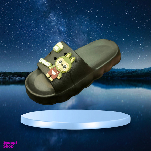 دمپایی زیتون مدل ویدا لبوبو ویانزا رنگ مشکی