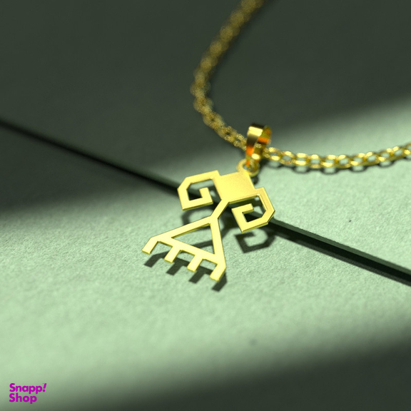 گردنبند طلا 18 عیار زنانه مدوپد مدل هندسی کد F3-1-1261