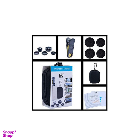 ست لنز گوشی موبایل مدل 5in1 Lens Kit مجموعه 5 عددی
