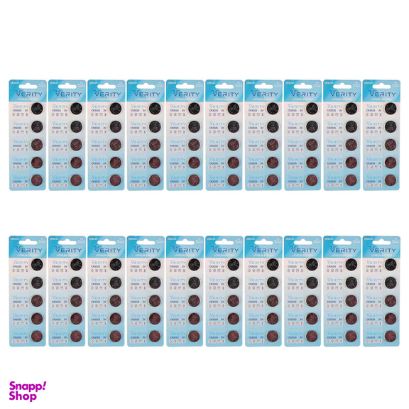 باتری سکه ای وریتی مدل CR 2025 بسته 100 عددی