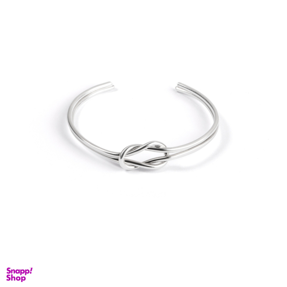 بنگل نقره زنانه مدل گره کد 064