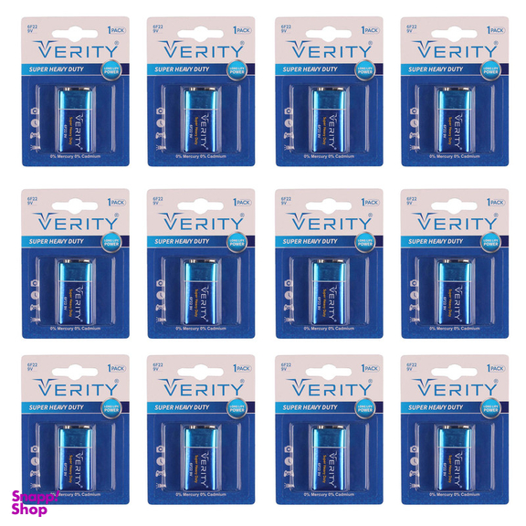 باتری کتابی وریتی مدل Super Heavy Duty بسته 12 عددی