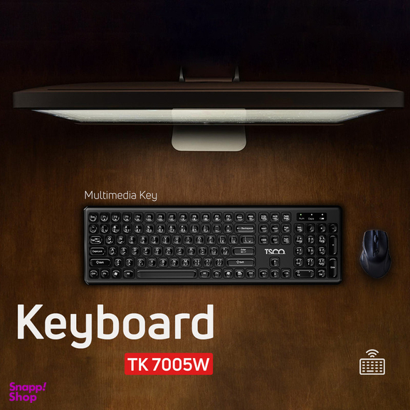 کیبورد بی سیم تسکو مدل TK 7005W