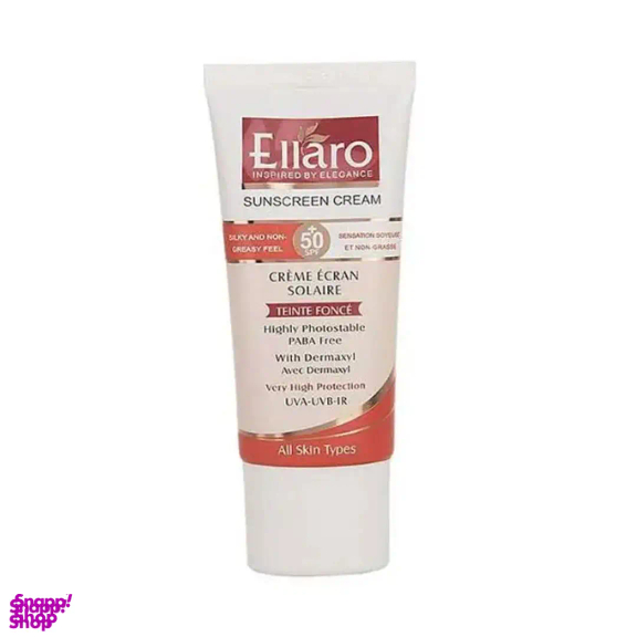 کرم ضد آفتاب الارو مناسب انواع پوست با SPF 50 رنگ بژ طبیعی حجم 50 میلی‌ لیتر