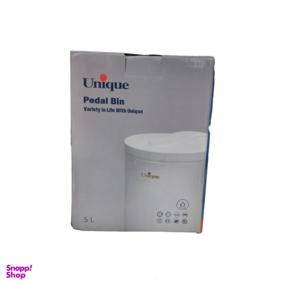 سطل زباله پدالی یونیک 5 لیتر مدل UN-1410