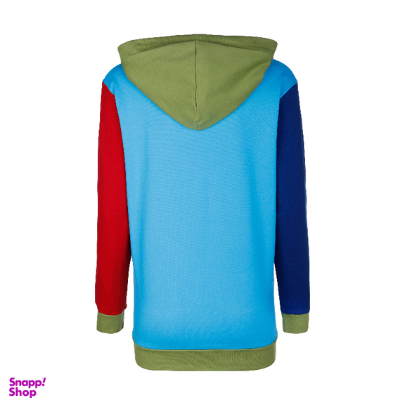 هودی اسپرت لوینت مدل کالرفول کد 6242 رنگ زمینه آبی