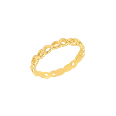 انگشتر طلا 18 عیار زنانه میو گلد مدل بی نهایت کد R2290 سایز 51