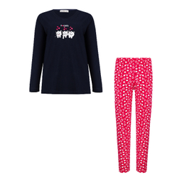 ست بلوز و شلوار راحتی زنانه کد 1050 رنگ مشکی