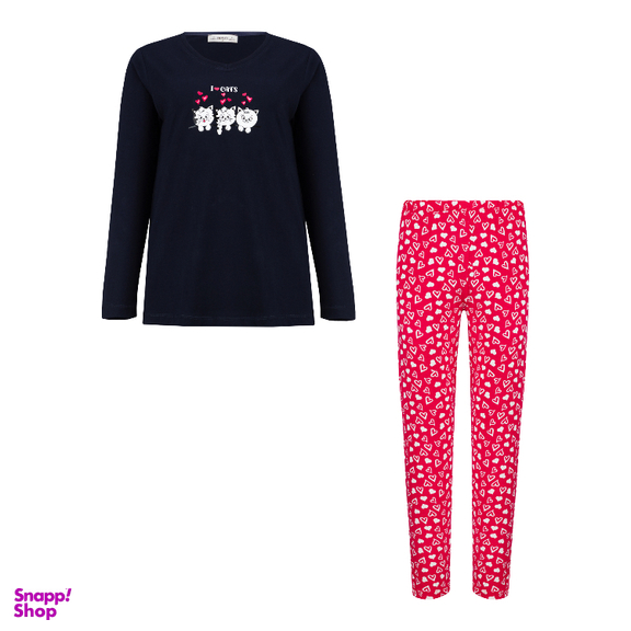 ست بلوز و شلوار راحتی زنانه کد 1050 رنگ مشکی