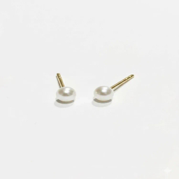 گوشواره طلا 18 عیار زنانه گالری سپینود مدل مروارید