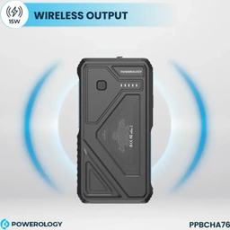 پاوربانک خورشیدی پاورولوژی مدل Powerology Solar Wireless Charging Power Bank PPBCHA76 ظرفیت 20000 میلی آمپر