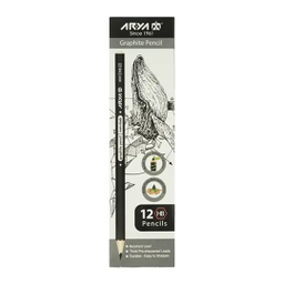 مداد آریا مدل HB بسته 12 عددی مشکی