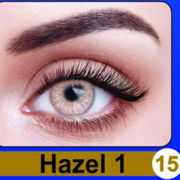 لنز چشم سالیانه نیوویژن رنگ Hazel 1 شماره 15