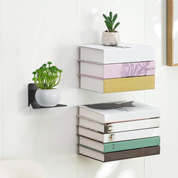 شلف دیواری مدل کتابخانه معلق کد 0125 مجموعه 2 عددی