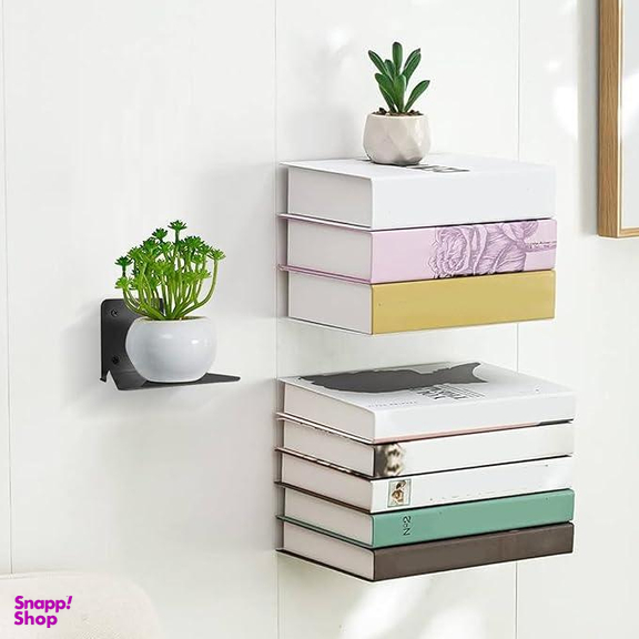 شلف دیواری مدل کتابخانه معلق کد 0125 مجموعه 2 عددی