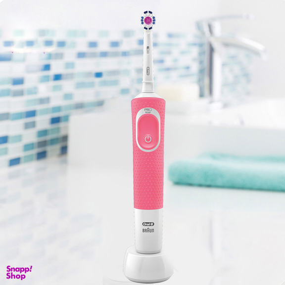 مسواک برقی اورال-بی (Oral-B) مدل Vitality 100 – 3D White صورتی