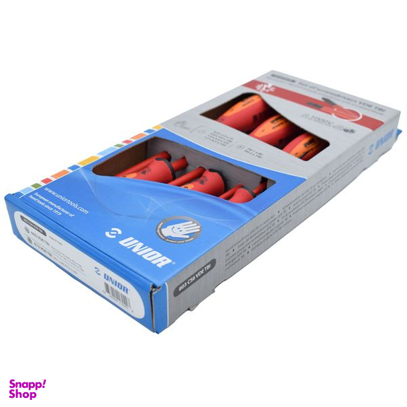 پیچ گوشتی یونیور مدل 603CS6VDE-TBI بسته 6 عددی