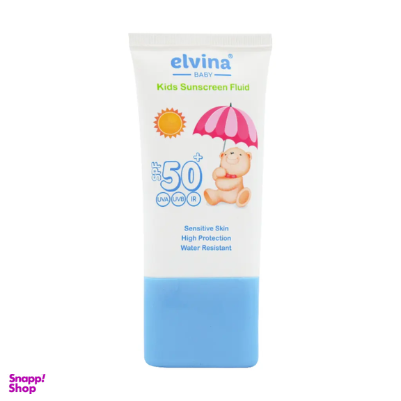 کرم ضد آفتاب کودک الوینا مدل spf50 مناسب پوست های حساس حجم 50 میلی‌ لیتر