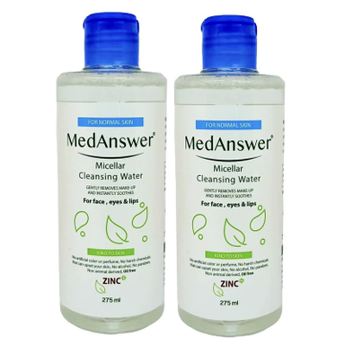 محلول پاک کننده آرایش صورت مدانسر مدل بابونه مناسب پوست های معمولی حجم 275 میلی لیتر مجموعه 2 عددی