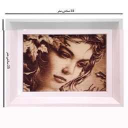 تابلو فرش دستباف مدل چهره کد F-1402