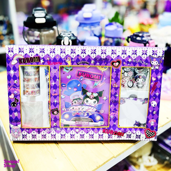 بسته لوازم تحریر مدل کرومی عروسکی کد 03 مجموعه 11 عددی