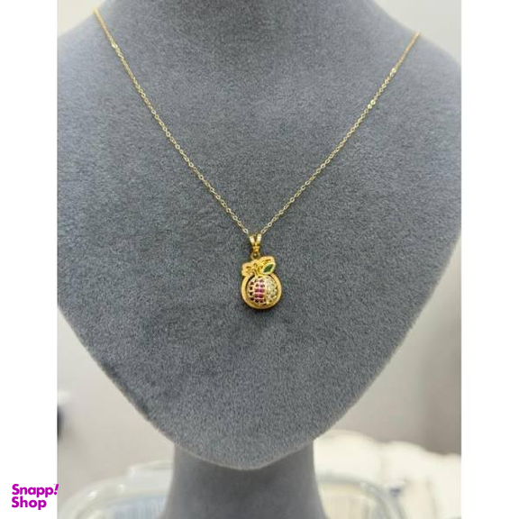 آویز گردنبند طلا 18 عیار زنانه اپال گلد مدل انار یلدا کد Z896