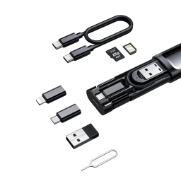کابل تبدیل USB-C/USB به لایتنینگ/USB-C/MicroUSB مک دودو مدل WF-1720 طول 0.3 متر