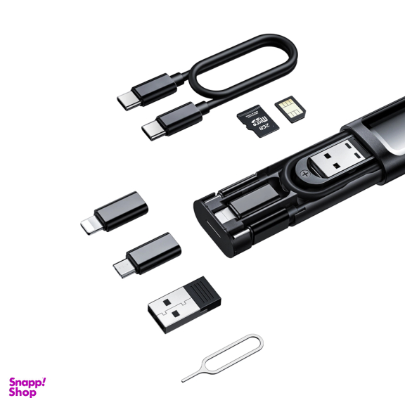 کابل تبدیل USB-C/USB به لایتنینگ/USB-C/MicroUSB مک دودو مدل WF-1720 طول 0.3 متر